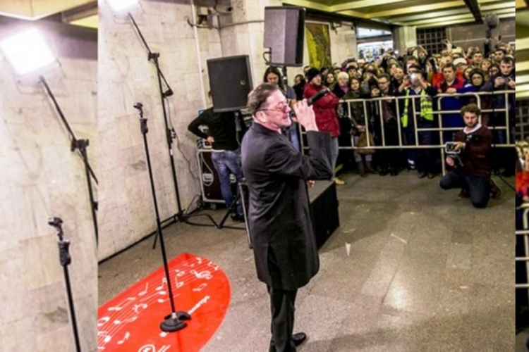 Лепс выступил в метро